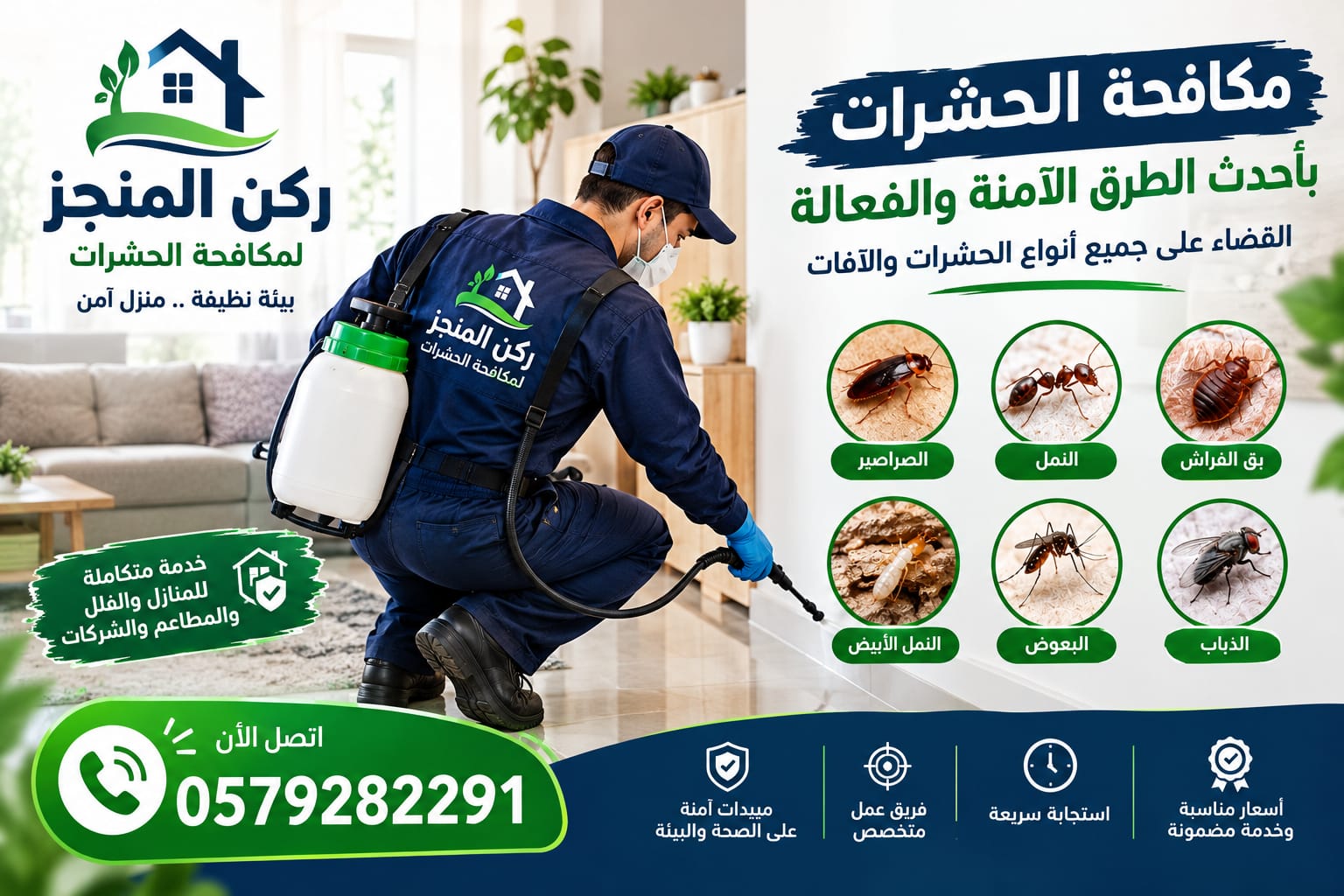ركن المنجز لمكافحة الحشرات بالرياض